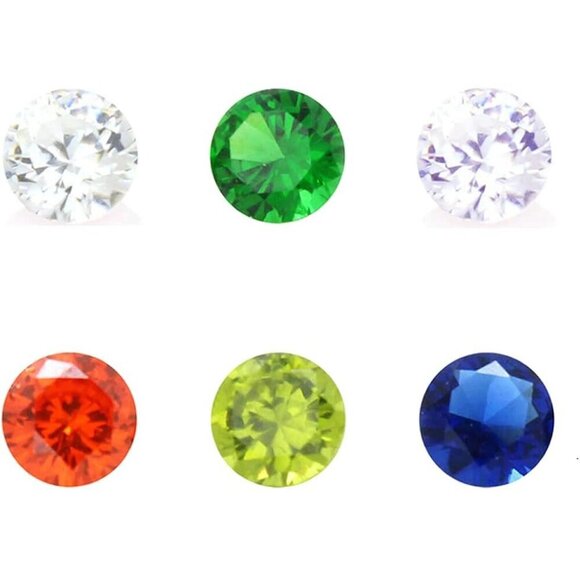 Other - 96Pcs 5mm Crystal Birthstones for Floating Living Memory Lockets DIY Pendant Nec